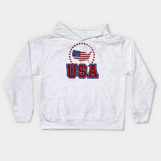 USA pride Kids Hoodie by Sharkshock